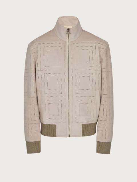 FERRAGAMO SUEDE BLOUSON