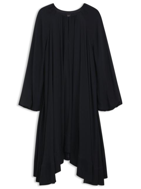 BOSS TWO-LAYERED REGULAR-FIT DRESS IN SILK CHIFFON