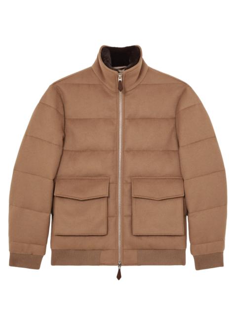 REISS Men's Gerald Quilted Jacket - Light Brown