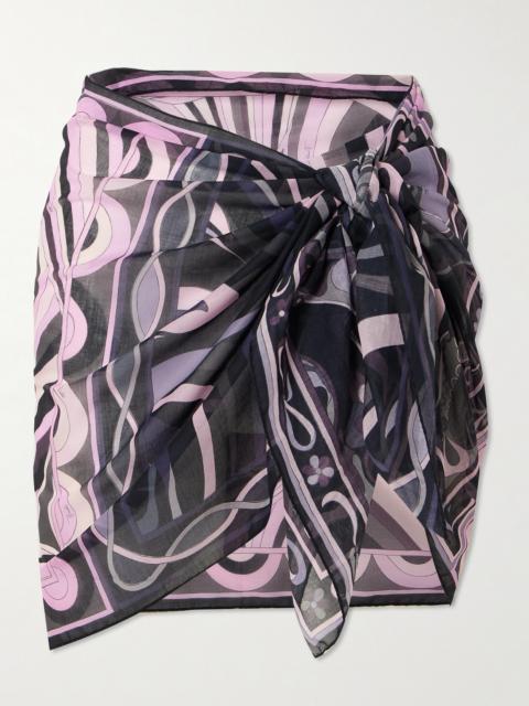 PUCCI Printed Cotton-voile Pareo