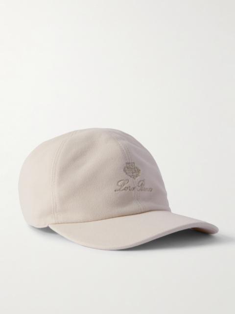 Loro Piana Logo-Embroidered Cotton-Piqué Baseball Cap