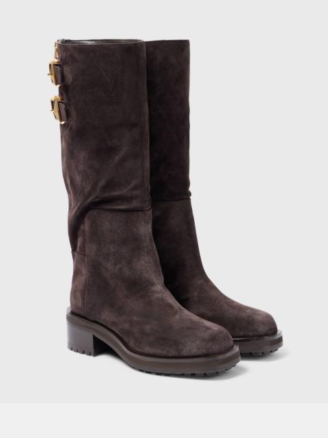 JIMMY CHOO Brooklyn Kb 50 suede knee-high boots