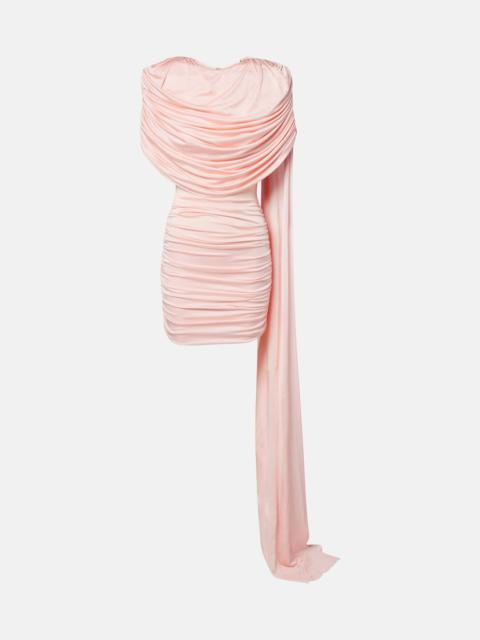 THE NEW ARRIVALS ILKYAZ OZEL Khara draped gathered minidress