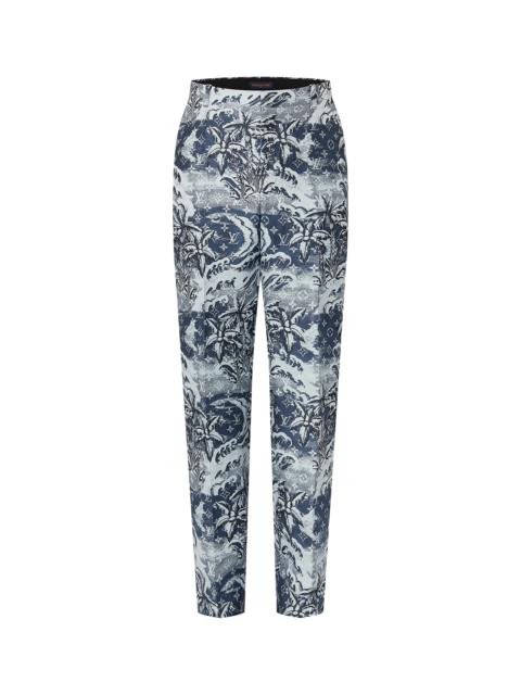 Louis Vuitton Monogram Cotton And Linen Blend Classic Pants