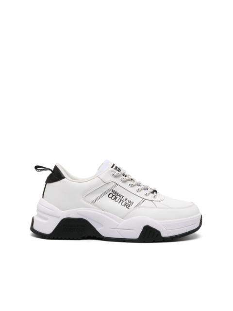 VERSACE JEANS COUTURE logo-print lace-up sneakers