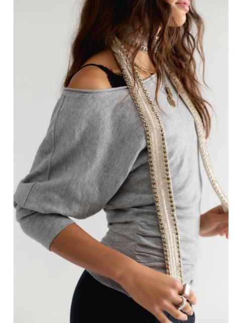 FREE PEOPLE We The Free Europa Off-The-Shoulder Long Sleeve Top