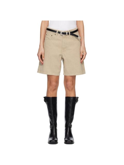 JEANERICA Beige Belem Denim Shorts
