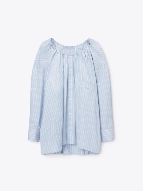 Alexander Wang bungee scoop neck mini shirt dress