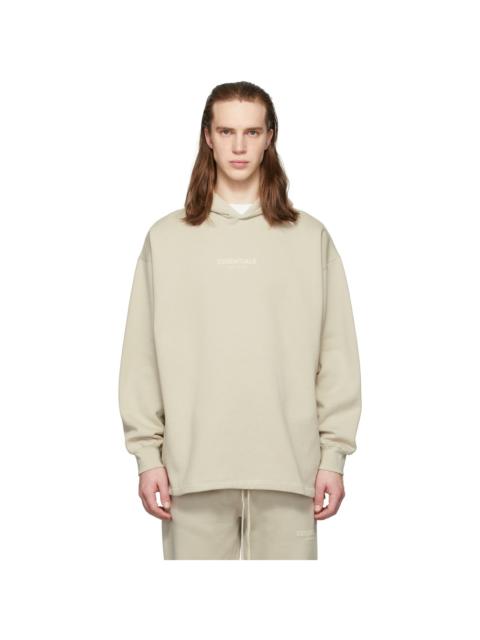 Beige Relaxed Hoodie