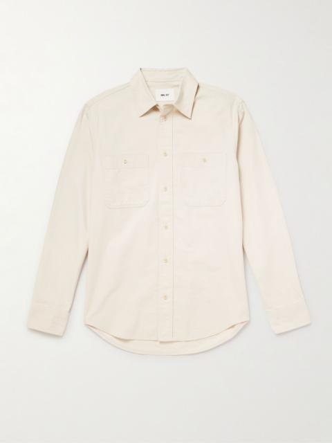 NN07 Colby 50065 Organic Cotton and Hemp-Blend Shirt Ecru