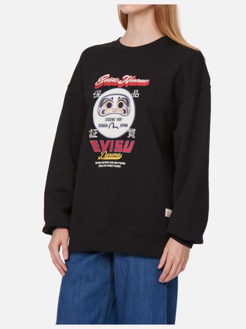 EVISU DARUMA PATCHWORK SWEATSHIRT