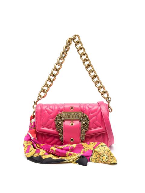 VERSACE JEANS COUTURE attached-scarf quilted crossbody bag