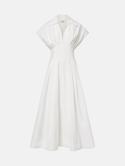SIMKHAI Cotton-blend poplin midi dress