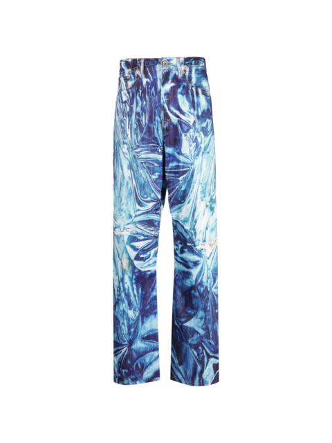 doublet Indigo Mirage Jeans | ssense | REVERSIBLE