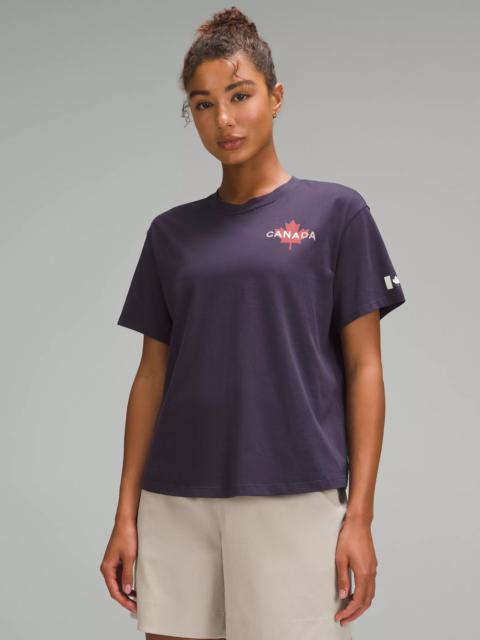 lululemon Team Canada Women's Cotton Jersey Graphic T-Shirt *CPC Logo