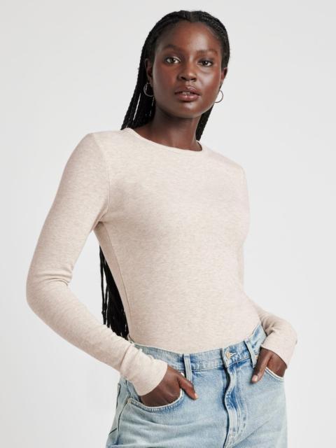 Splendid Isabella Eyelash Shimmer Long Sleeve Tee