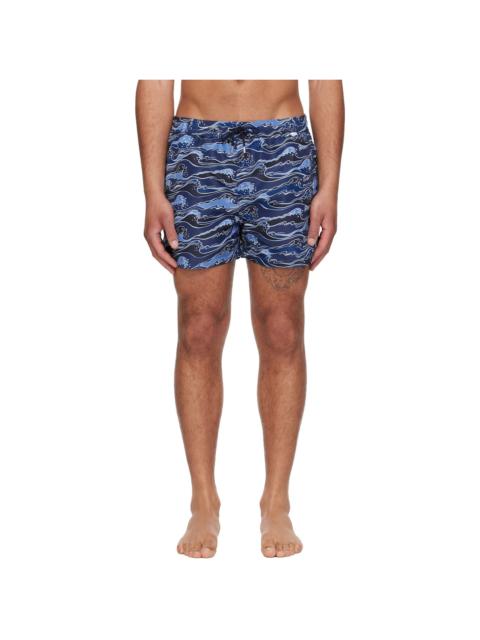 Paul Smith Blue Waves Swim Shorts