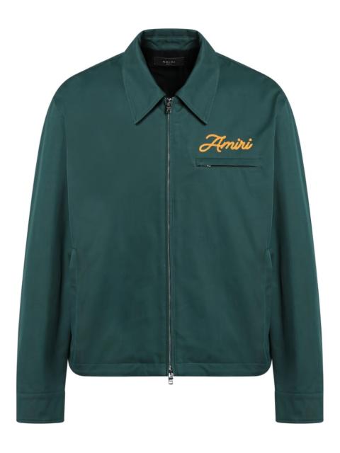 AMIRI logo-embroidered cotton shirt