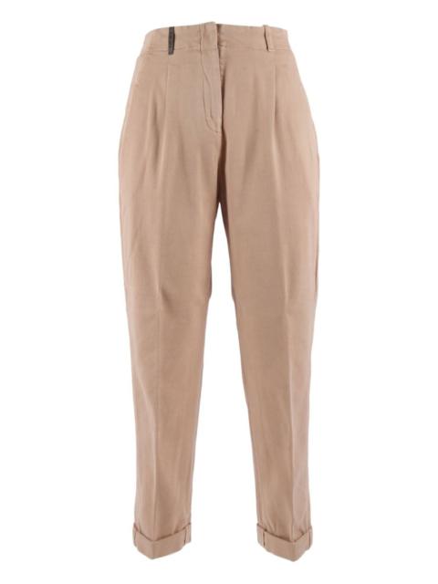 PESERICO pleated cuffed trousers