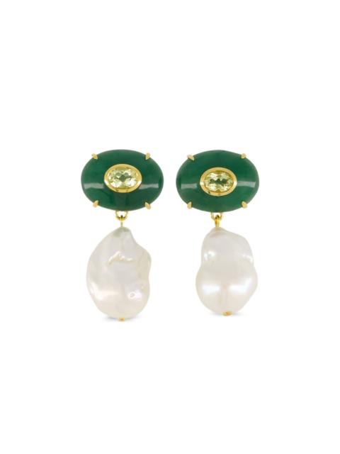 LIZZIE FORTUNATO pearl-detailing earrings