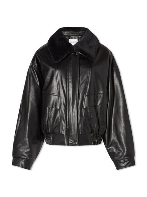 LOW CLASSIC Low Classic Faux Leather Short Jacket