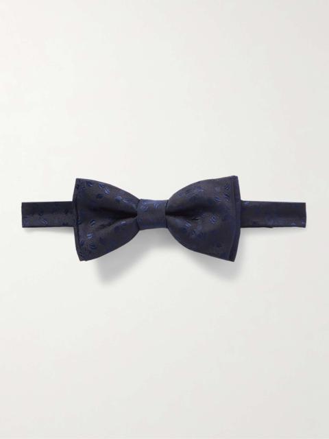 Pre-Tied Silk-Jacquard Bow Tie
