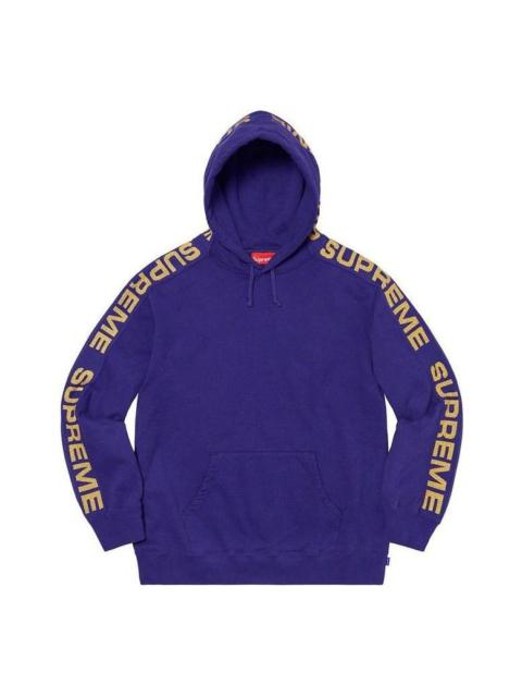 Supreme Supreme Metallic Rib Hooded Sweatshirt 'Purple Yellow' SUP-SS20-596