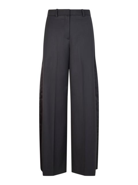 HEIRLOME Valentina Wool-Blend Tuxedo Trousers black