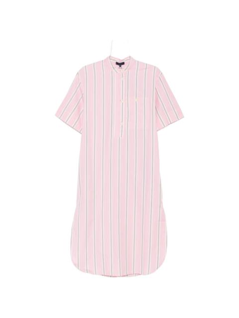 soeur Ilya striped pocket midi shirt dress