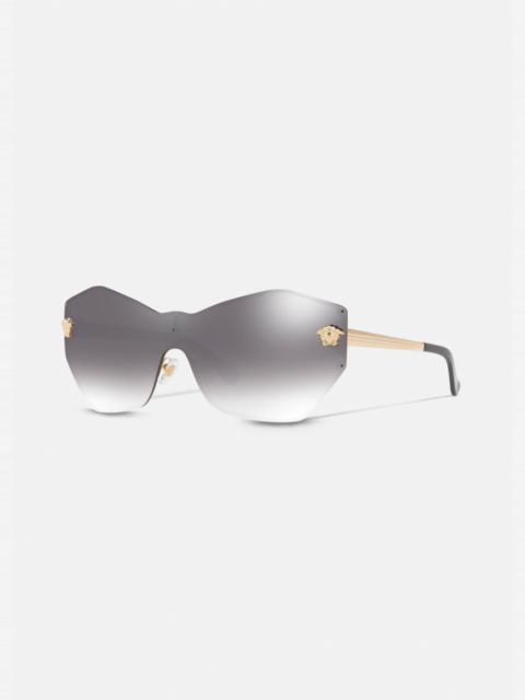 VERSACE Glam Medusa Shield Sunglasses