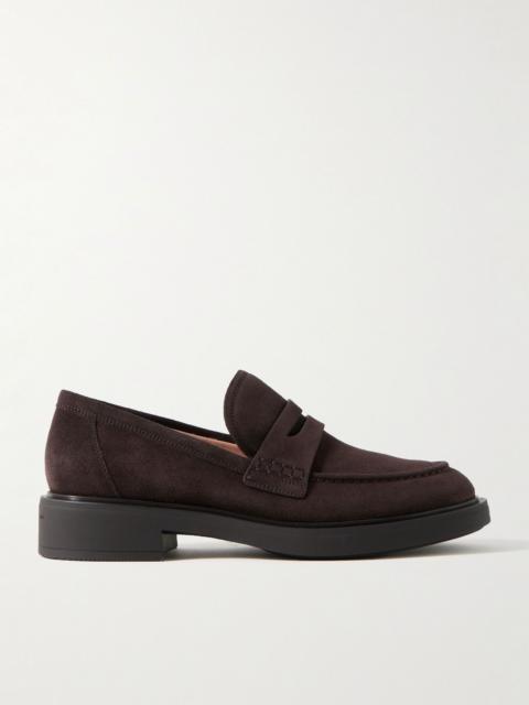 Gianvito Rossi Harris 20 suede loafers Brown