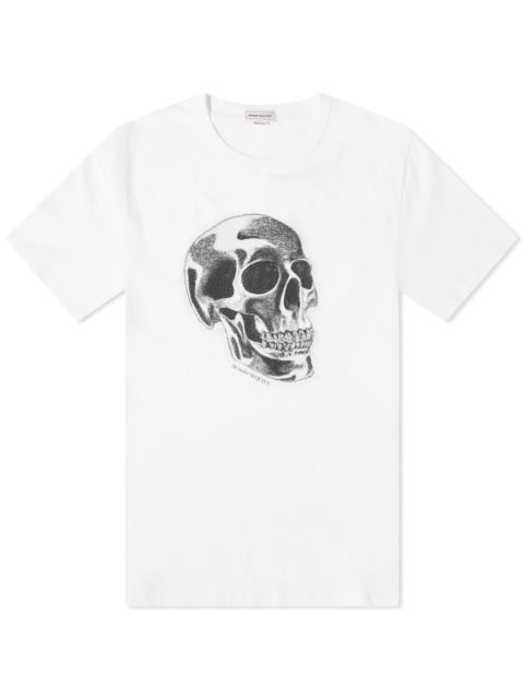 Alexander McQueen Alexander McQueen Metallic Skull Print T-Shirt