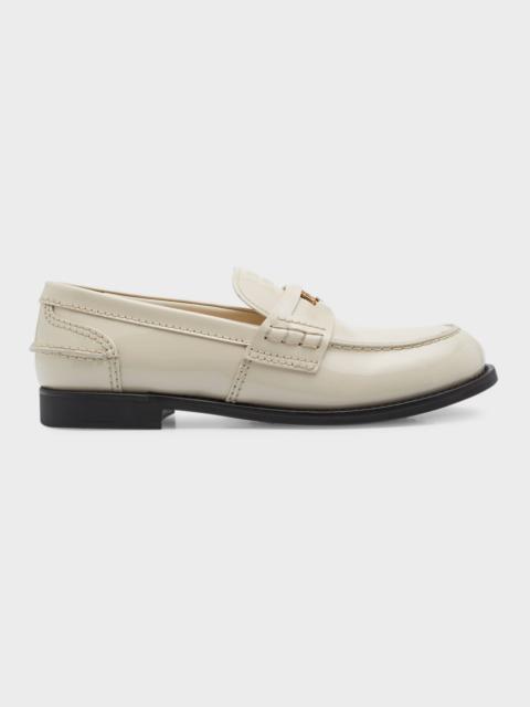 Patent Leather Coin Penny Loafers