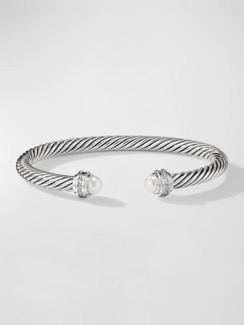 DAVID YURMAN Cable Bracelet with Gemstones in Silver