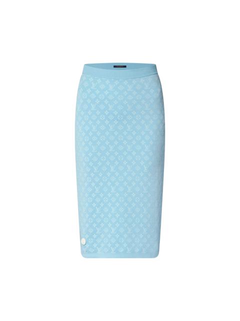 Louis Vuitton Monogram Jacquard Knit Skirt