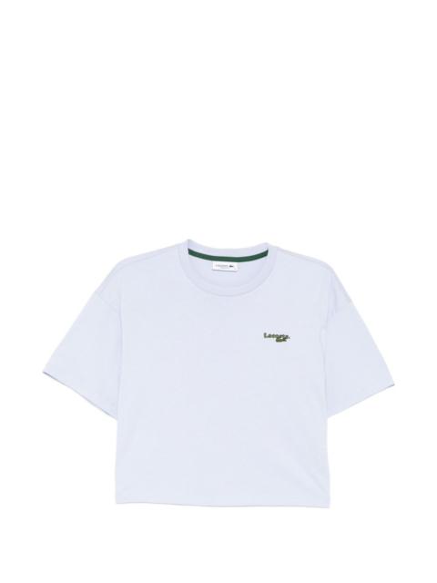 LACOSTE logo-embroidered T-shirt