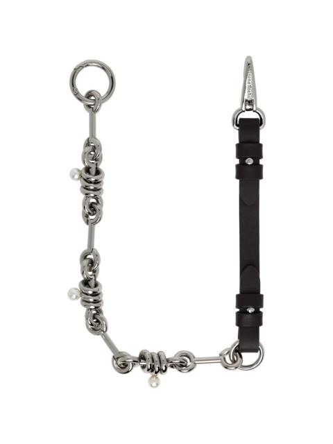 Simone Rocha Brown Bridle Stacked Link Wallet Chain