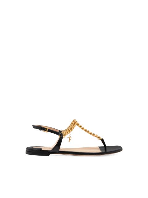 TOM FORD SHINY LEATHER ZENITH THONG SANDAL