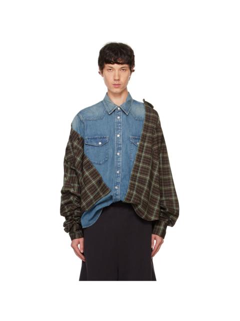 doublet Blue Undressed Layered Shirt