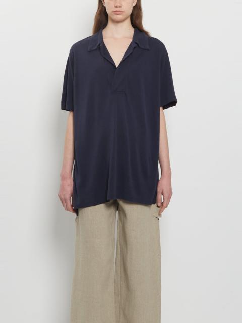 META CAMPANIA COLLECTIVE Vic Silk Jersey Polo Shirt