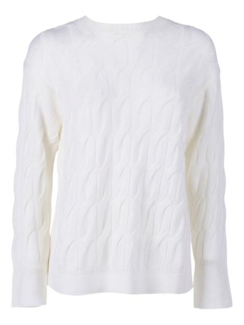Max Mara cable knit quid sweater