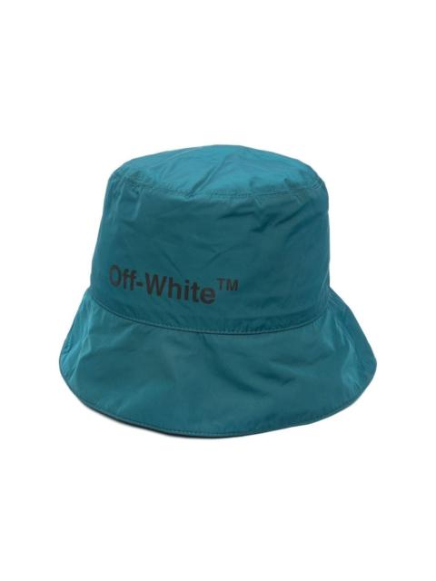 Off-White embroidered logo bucket hat