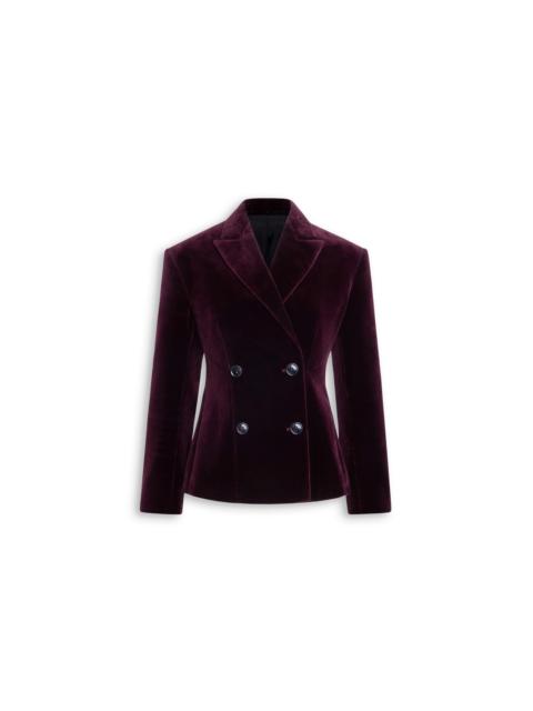 Alaïa COTTON VELVET DOUBLE-BREASTED JACKET