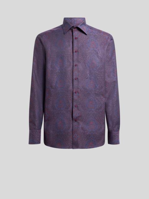 Etro COTTON JACQUARD SHIRT WITH ORNAMENTAL MOTIF