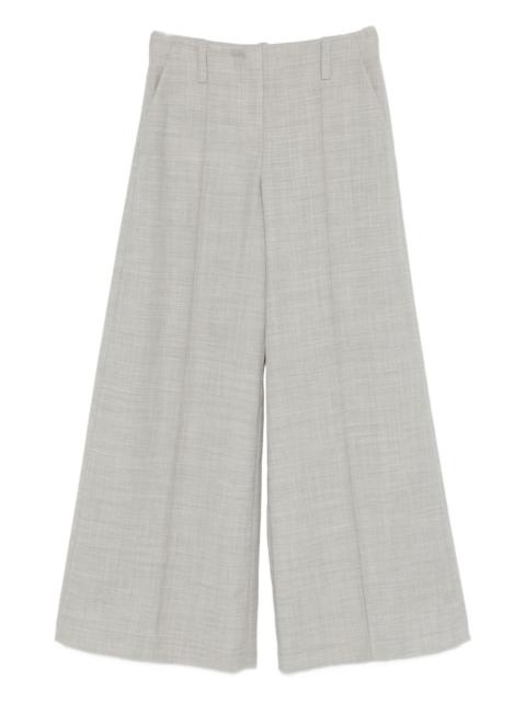 pleated wide-leg trousers