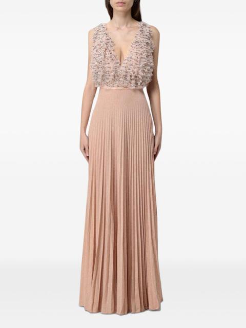 ELISABETTA FRANCHI ruffled-bodice maxi dress