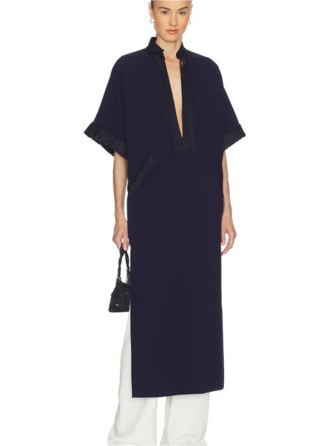 HELSA The Magda Dress in Thick Crepe
