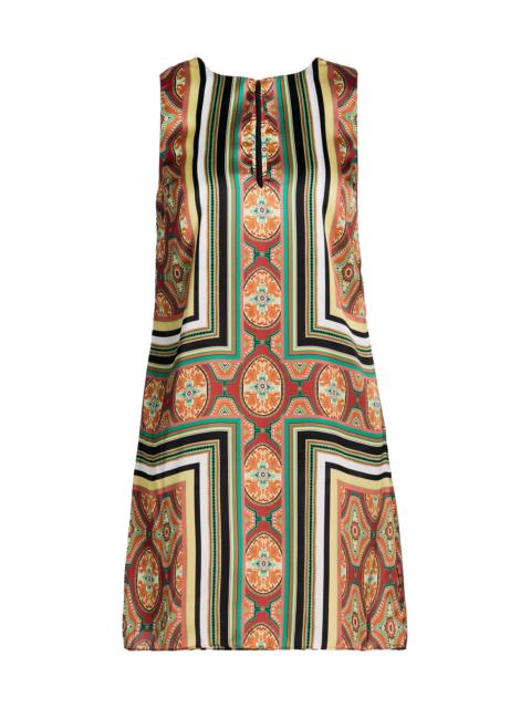 MISA Women's Nour Printed Satin Minidress - Majorelle Scarf