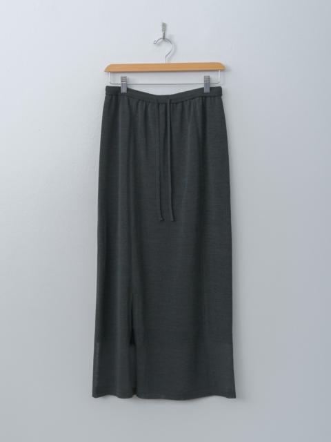 ATON Wool Cover Straight Skirt - Green