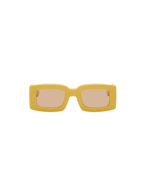 Yellow Le Raphia 'Les Lunettes Tupi' Sunglasses